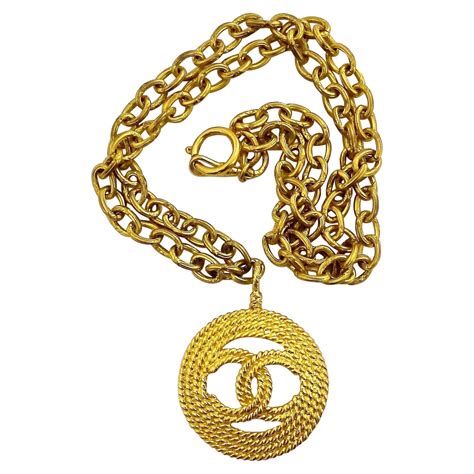 chanel vintage logo necklace|chanel necklace official website.